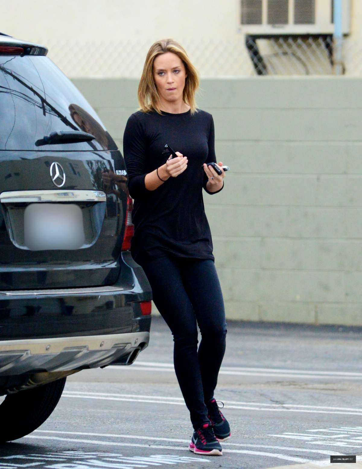 Emily Blunt - In tights out in Santa Monica